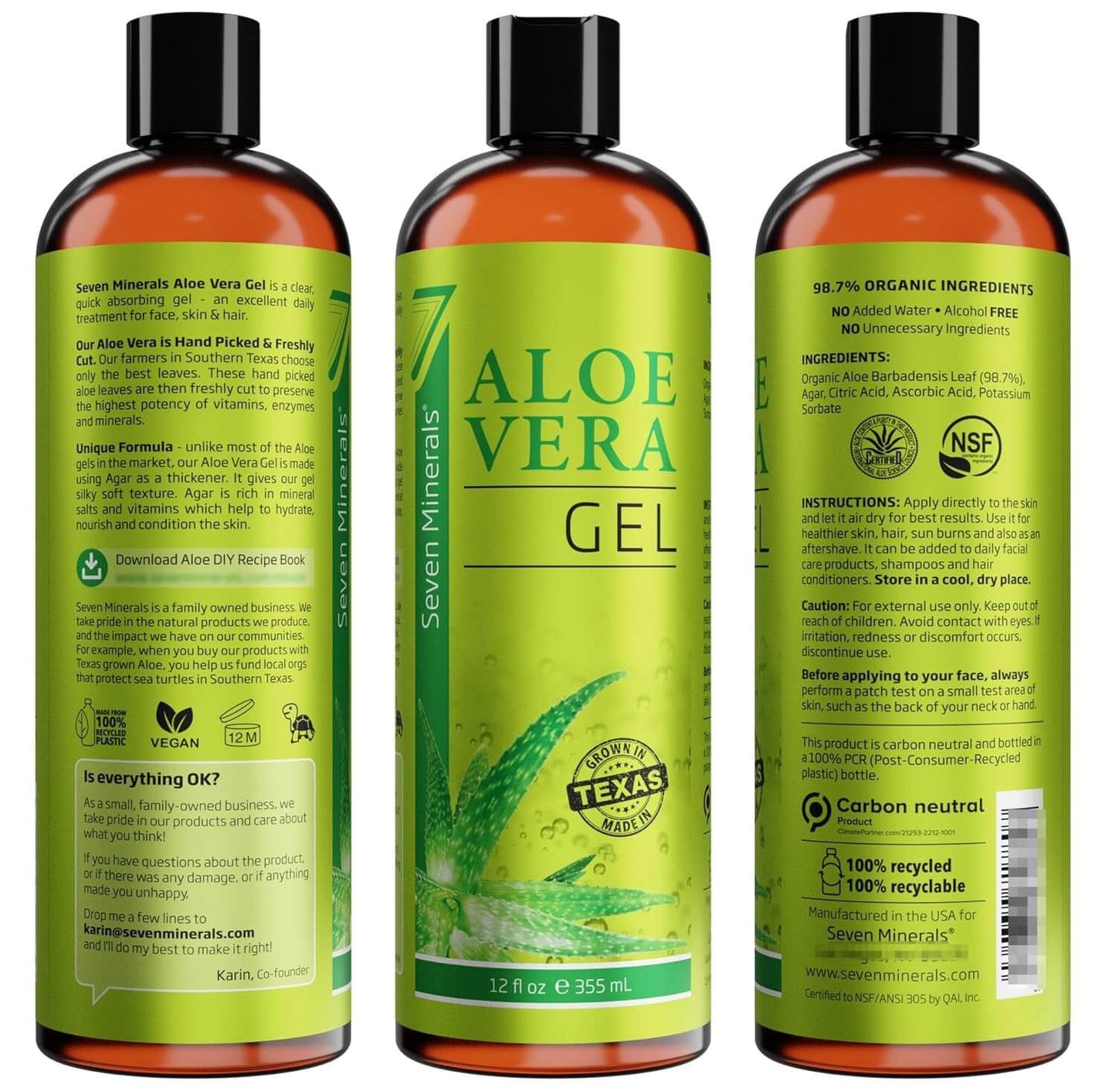 Aloe Vera Gel après Rasage